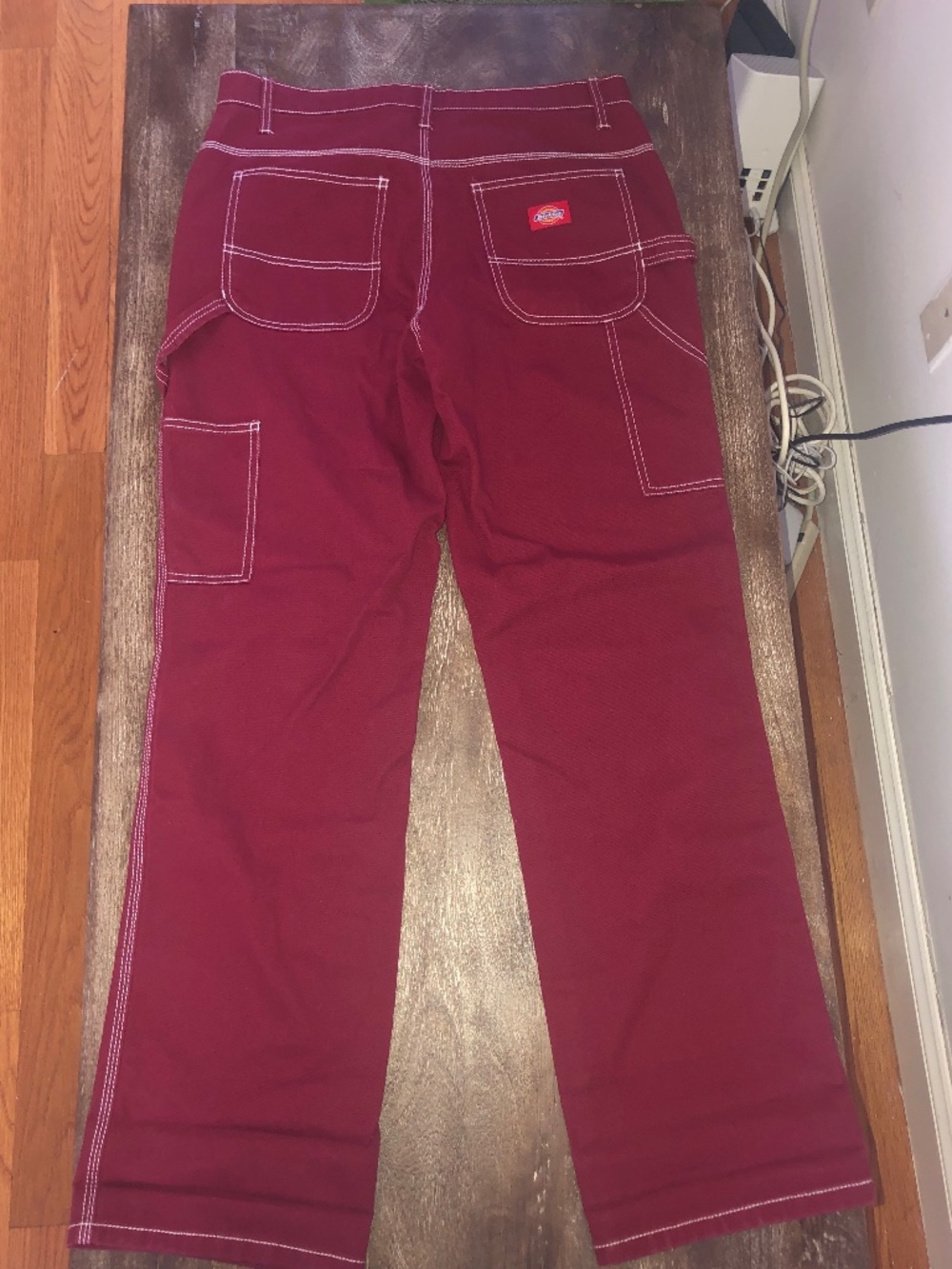 Dickies Women's High Waisted Red Carpenter Pant - Picture 3 of 6